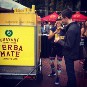 Handing out guayaki